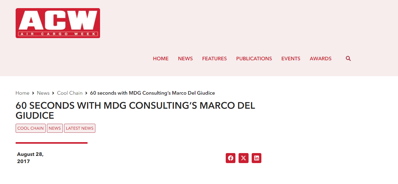 60 SECONDS WITH MDG CONSULTING’S MARCO DEL GIUDICE